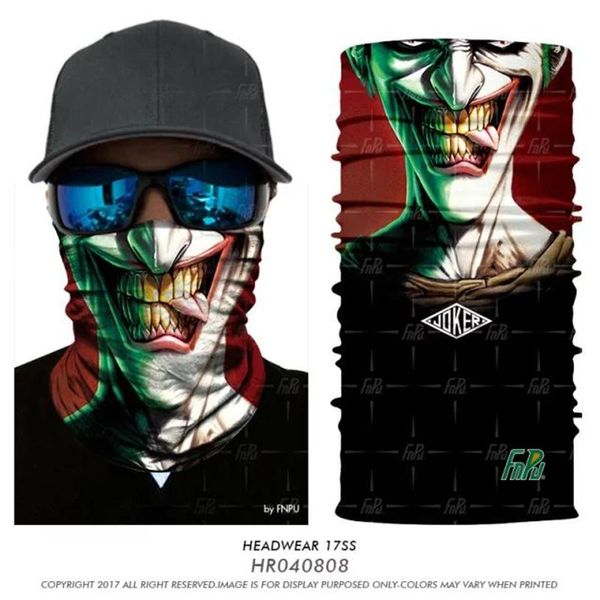 high elastic 3d seamless bandana tube skull scarves joker clown ski balaclava neck gaiter buff bandana magic headband, Black
high elastic 3d seamless bandana tube skull scarves joker clown ski balaclava neck gaiter buff bandana magic headband, Black