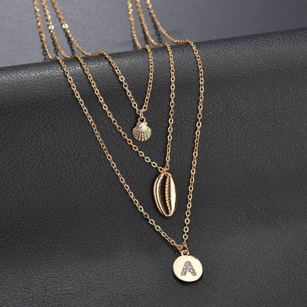 originality money decorate shell drilling letter a multi-storey ma'am necklace, Silver
originality money decorate shell drilling letter a multi-storey ma'am necklace, Silver