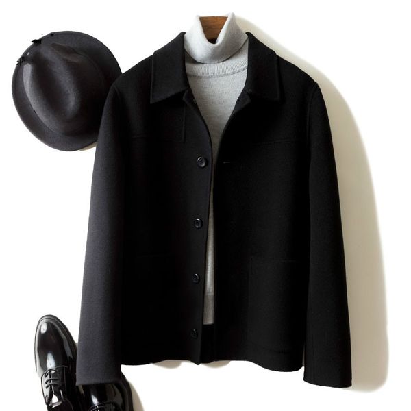 men's wool & blends boollili jacket 2021 spring cashmere men overcoat clothes korean mens coats and jackets casaco masculino kj, Black
men's wool & blends boollili jacket 2021 spring cashmere men overcoat clothes korean mens coats and jackets casaco masculino kj, Black