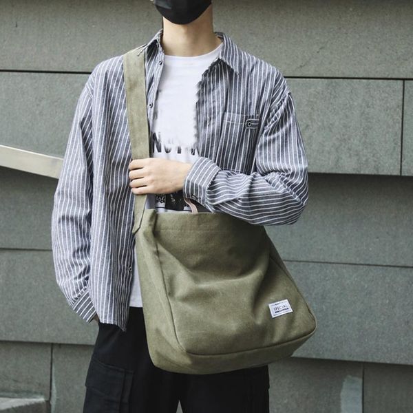 men trend canvas crossbody bags letter printed wear shoulder bag handbags tote large capacity messenger bag solid color bags
men trend canvas crossbody bags letter printed wear shoulder bag handbags tote large capacity messenger bag solid color bags