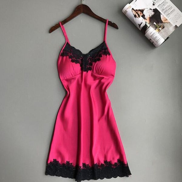 women's sleepwear satin home wear black lace v-neck pyjamas sleeveless cute cami and shorts lingerie with chest pads, Black;red
women's sleepwear satin home wear black lace v-neck pyjamas sleeveless cute cami and shorts lingerie with chest pads, Black;red