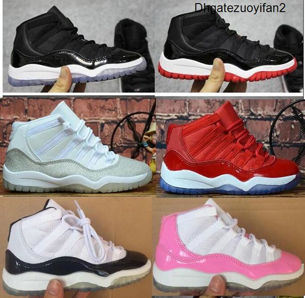 kids 11 11s space jam bred concord metallic silver jordon jordon basketball shoes children boy girls gym red white pink sneakers toddlers, Black
kids 11 11s space jam bred concord metallic silver jordon jordon basketball shoes children boy girls gym red white pink sneakers toddlers, Black