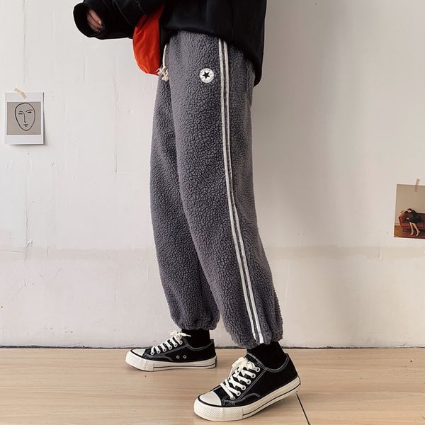 2019uyuk autumn winter new loose long lamb wool warm thick men casual pants joggers pantalon homme hombre hip hop, Black
2019uyuk autumn winter new loose long lamb wool warm thick men casual pants joggers pantalon homme hombre hip hop, Black