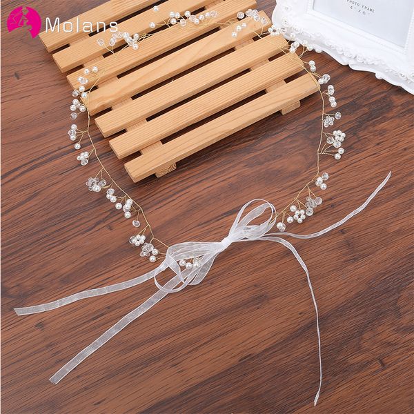 molans mori style pearls beading hairbands for bridal wedding handmade golden wires with adjustable silk ribbon female headpiece
molans mori style pearls beading hairbands for bridal wedding handmade golden wires with adjustable silk ribbon female headpiece