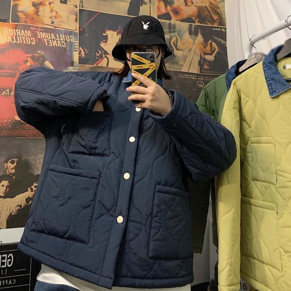 men's cotton clothing 2019 autumn and winter new couple denim collar warm cotton clothing youth fashion trend men's, Black
men's cotton clothing 2019 autumn and winter new couple denim collar warm cotton clothing youth fashion trend men's, Black