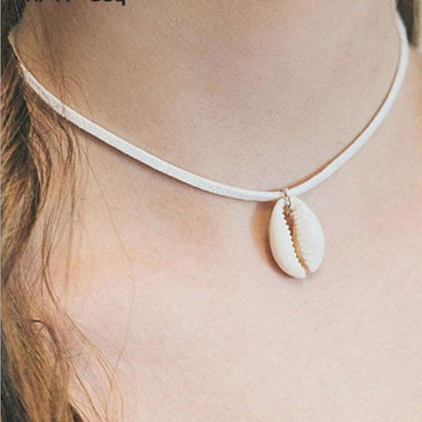 simple vintage velvet leather natural sea shell pendant choker necklaces women bohemian beach chocker jewelry necklace yn1020, Golden;silver
simple vintage velvet leather natural sea shell pendant choker necklaces women bohemian beach chocker jewelry necklace yn1020, Golden;silver