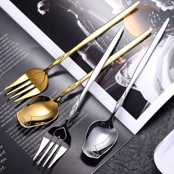 gold plated stainless steel flatware rose pattern spoon and heart fork creative flower coffee tea dessert spoon lunch box cutlery
gold plated stainless steel flatware rose pattern spoon and heart fork creative flower coffee tea dessert spoon lunch box cutlery