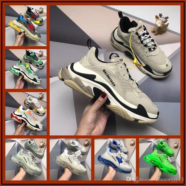newst paris 17fw triple-s кроссовки мода роскошный дизайн обувь мужская женская повседневная обувь кожа лоскутное открытый спорт сапоги разм
newst paris 17fw triple-s кроссовки мода роскошный дизайн обувь мужская женская повседневная обувь кожа лоскутное открытый спорт сапоги разм