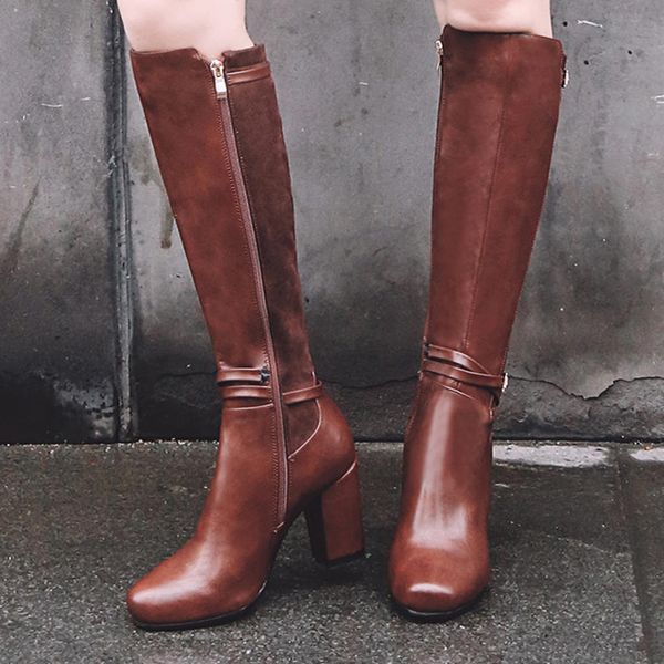 lapolaka 2019 big size 33-43 chunky high heels knee high boots woman shoes dropship black brown shoes woman boots
lapolaka 2019 big size 33-43 chunky high heels knee high boots woman shoes dropship black brown shoes woman boots