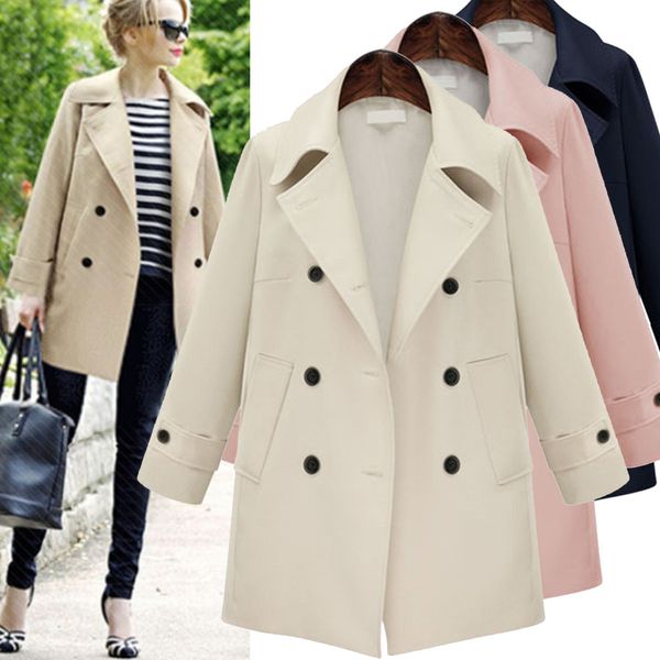 autumn vintage casual trench oversize coat outwear slim soft winter lady womens warm faux splice zipper coat jacket outerwear, Black
autumn vintage casual trench oversize coat outwear slim soft winter lady womens warm faux splice zipper coat jacket outerwear, Black
