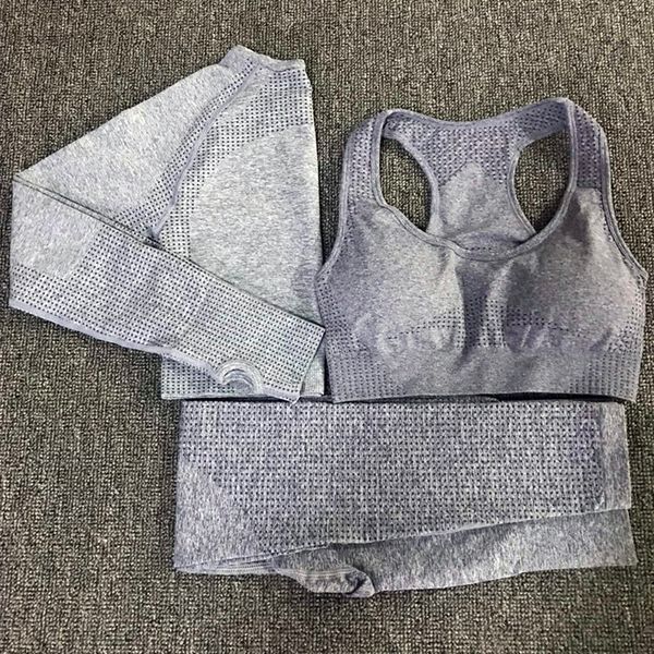 3pcs vital seamless yoga set women workout clothes vital bra long sleeve leggings fitness gym set women womans sport wear
3pcs vital seamless yoga set women workout clothes vital bra long sleeve leggings fitness gym set women womans sport wear