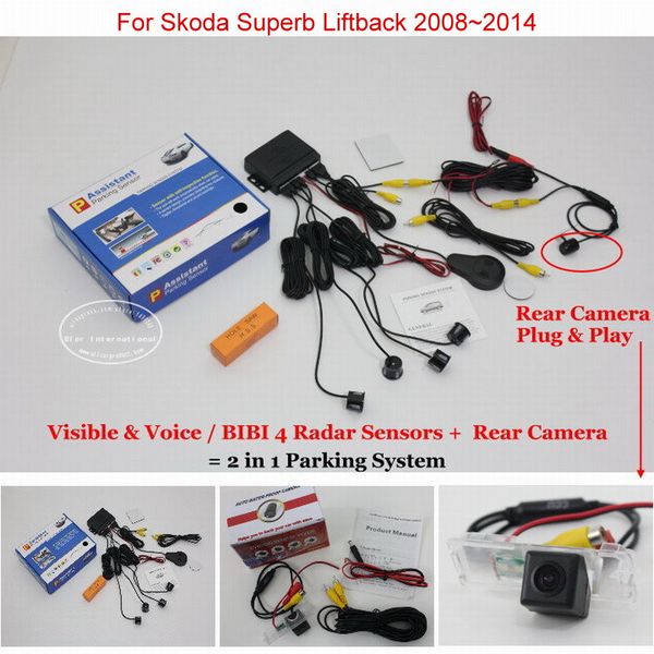 liislee for superb liftback 2008~2014 - car parking sensors + rear view camera = 2 in 1 visual / bibi alarm parking system
liislee for superb liftback 2008~2014 - car parking sensors + rear view camera = 2 in 1 visual / bibi alarm parking system