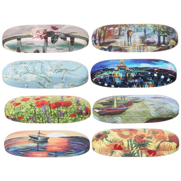 glasses box oil painting sunglasses reading eyeglasses case vintage art storage, Silver
glasses box oil painting sunglasses reading eyeglasses case vintage art storage, Silver
