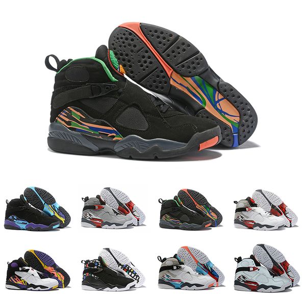 2019 White Aqua Air Jordan retro 8 Mens Basketball shoes South Beach 3M Reflective Playoff Men sports Athletic sneakers 40-47
2019 White Aqua Air Jordan retro 8 Mens Basketball shoes South Beach 3M Reflective Playoff Men sports Athletic sneakers 40-47