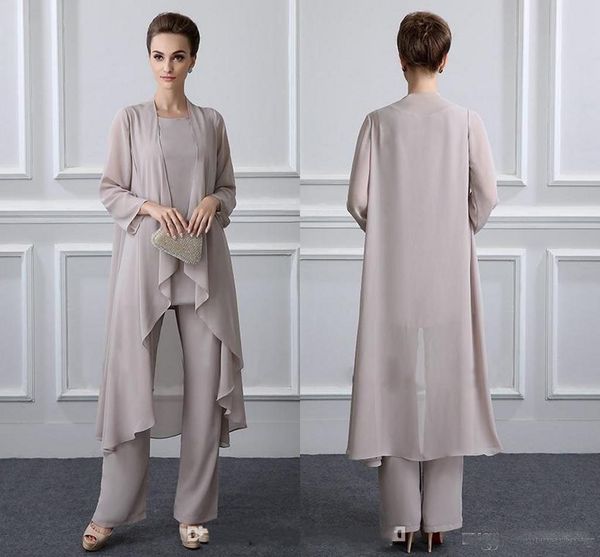 Elegant three Piece Mother's Pants Suit With Chiffon Jewel Neck Modest Wedding Guest Dresses For Mother Bride Custom MAde
Elegant three Piece Mother's Pants Suit With Chiffon Jewel Neck Modest Wedding Guest Dresses For Mother Bride Custom MAde
