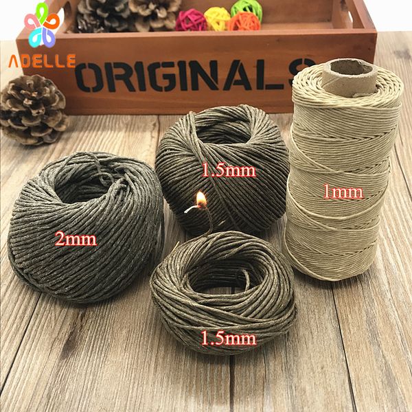 organic1/1.5/2mm* 50ft (15m) hive wick bees waxed twine cord cigarette lighter candle craft high quality, Black;white
organic1/1.5/2mm* 50ft (15m) hive wick bees waxed twine cord cigarette lighter candle craft high quality, Black;white