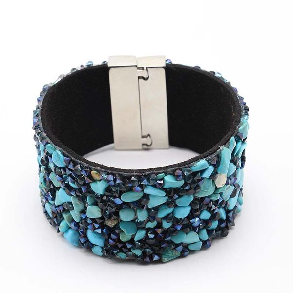 blue natural stone cuff bracelet bangle on pu leather bohemian magnet bracelet wrist jewelry summer beach beaded colorful boho, White
blue natural stone cuff bracelet bangle on pu leather bohemian magnet bracelet wrist jewelry summer beach beaded colorful boho, White