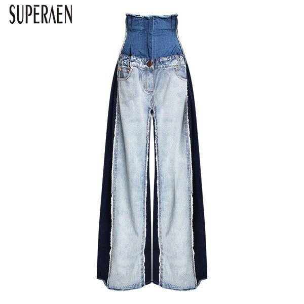 superaen fashion women jeans 2019 spring new wild casual high waist jeans female wide leg pants women solid color europe, Blue
superaen fashion women jeans 2019 spring new wild casual high waist jeans female wide leg pants women solid color europe, Blue