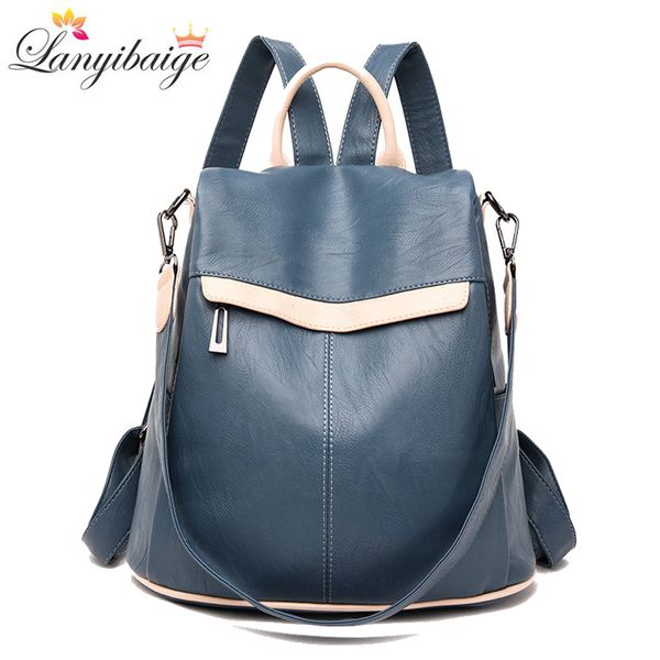 new women leather backpacks backpacks for ladies large capacity anti-theft travel backpack school bags for girls 
new women leather backpacks backpacks for ladies large capacity anti-theft travel backpack school bags for girls