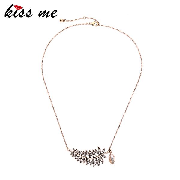 kiss me unique crystal intersperse hollowed-out big leaf pendant necklace for women party 2019 trendy drop necklace accessories, Silver
kiss me unique crystal intersperse hollowed-out big leaf pendant necklace for women party 2019 trendy drop necklace accessories, Silver