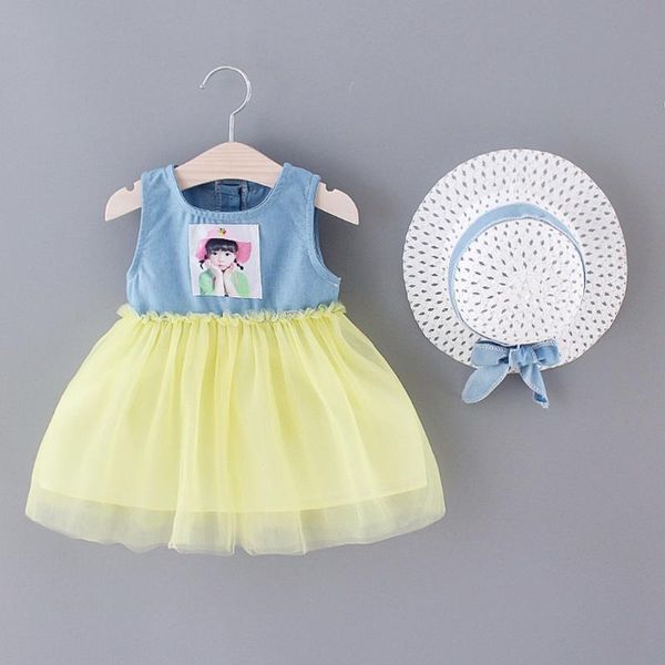 telotuny dress toddler baby kids girls print denim patchwork tulle princess dress+hat clothes outfits baby dress summer 2020may, Red;yellow
telotuny dress toddler baby kids girls print denim patchwork tulle princess dress+hat clothes outfits baby dress summer 2020may, Red;yellow