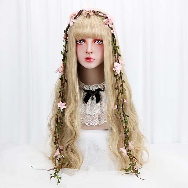 32" cosplay blonde wig with bangs long wave synthetic hair custom party cosplay lolita wigs for black/white women heat resistant
32" cosplay blonde wig with bangs long wave synthetic hair custom party cosplay lolita wigs for black/white women heat resistant