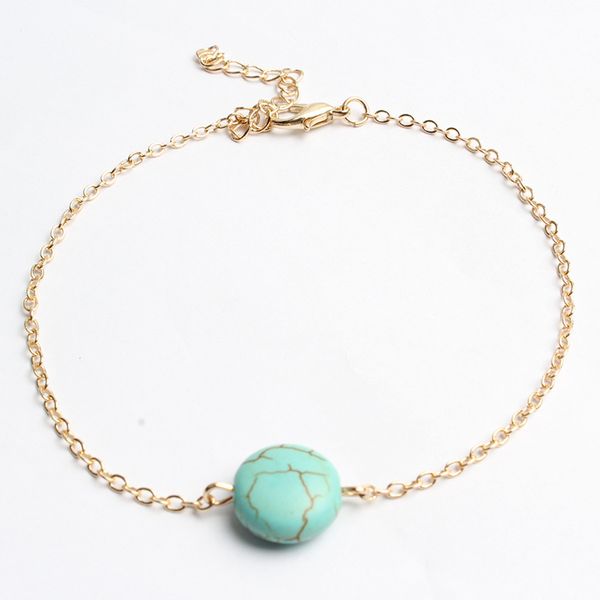 new simple beach foot chain anklets gold silver alloy pine stone pendant anklet bracelet for women bohemian jewelry, Red;blue
new simple beach foot chain anklets gold silver alloy pine stone pendant anklet bracelet for women bohemian jewelry, Red;blue