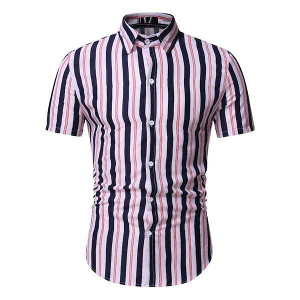 new 2020 casual shirts men fashion striped short sleeve dress shirt men slim fit camisa masculina, White;black
new 2020 casual shirts men fashion striped short sleeve dress shirt men slim fit camisa masculina, White;black