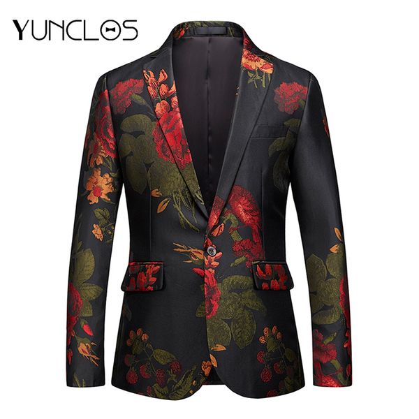 yunclos floral printed men's suit jacket wedding party dress blazer masculin slim fit blazers casual men's suit blazers jackets, White;black
yunclos floral printed men's suit jacket wedding party dress blazer masculin slim fit blazers casual men's suit blazers jackets, White;black