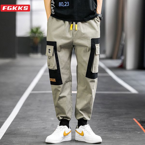 men's pants fgkks fashion brand men casual spring high street wild trousers trend cargo male, Black
men's pants fgkks fashion brand men casual spring high street wild trousers trend cargo male, Black