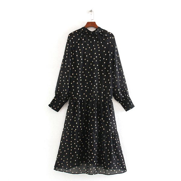 casual dresses women chiffon dress spring 2021 fashion long sleeve modern lady mid-calf, Black;gray
casual dresses women chiffon dress spring 2021 fashion long sleeve modern lady mid-calf, Black;gray
