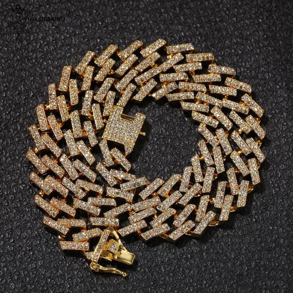 15mm fashion iced prong cuban link chains necklaces mutil-colored blue/black rhinestones hiphop jewelry for men collares hombres, Silver
15mm fashion iced prong cuban link chains necklaces mutil-colored blue/black rhinestones hiphop jewelry for men collares hombres, Silver