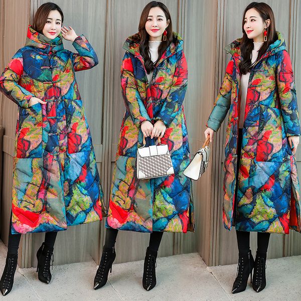 china ethnic-style cotton-padded clothes women's long cotton-padded jacket thick 2019 new style korean-style over-the-knee down, Blue;black
china ethnic-style cotton-padded clothes women's long cotton-padded jacket thick 2019 new style korean-style over-the-knee down, Blue;black
