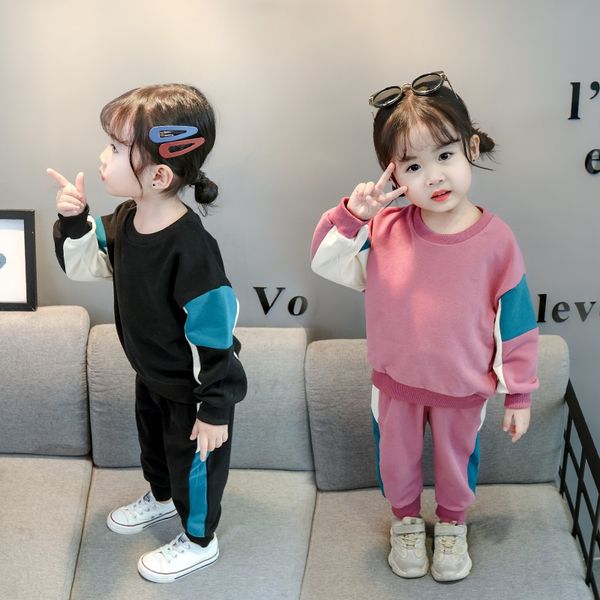 4dgof wear sweater children's clothing girl's sweater set 2019 autumn wear children's color contrast sports loose two-piece s
4dgof wear sweater children's clothing girl's sweater set 2019 autumn wear children's color contrast sports loose two-piece s
