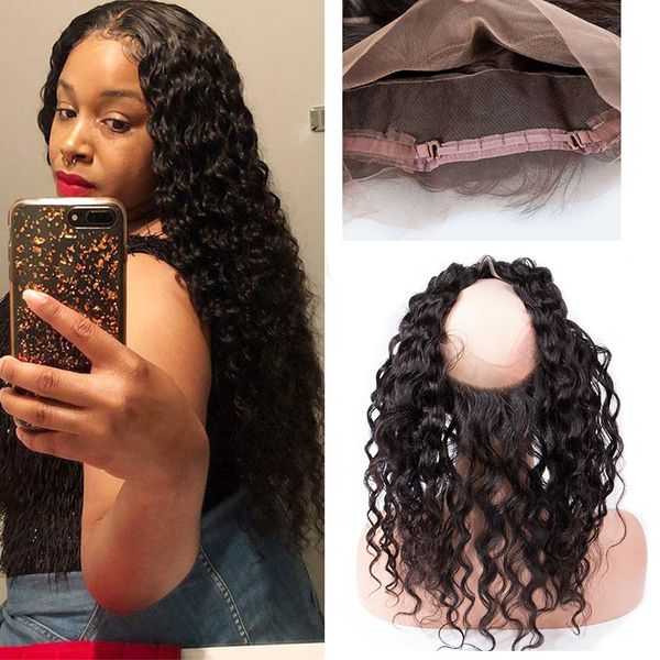 raw indian virgin hair wet and wavy water wave 360 lace frontal closure natural color 10-24inch 360 circle frontal hair extensions, Black;brown
raw indian virgin hair wet and wavy water wave 360 lace frontal closure natural color 10-24inch 360 circle frontal hair extensions, Black;brown