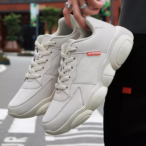 men shoes lightweight breathable men casual shoes sneakers, Black