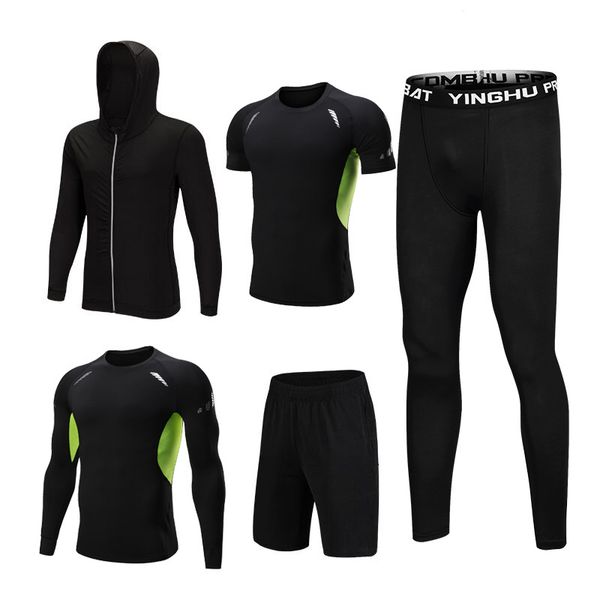 5pcs tracksuit men's set sports running fitness sets hooded jackets + pants + t-shirt shorts+ long sleeve shirts sport suits, Black;blue
5pcs tracksuit men's set sports running fitness sets hooded jackets + pants + t-shirt shorts+ long sleeve shirts sport suits, Black;blue