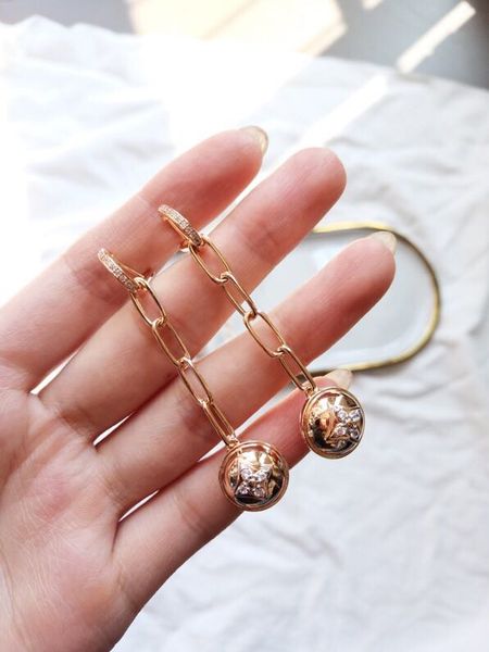 luxury designer earrings new blossom women's earrings monogram flower classic retro series golden flower ball studded tassel earrings r, Silver
luxury designer earrings new blossom women's earrings monogram flower classic retro series golden flower ball studded tassel earrings r, Silver