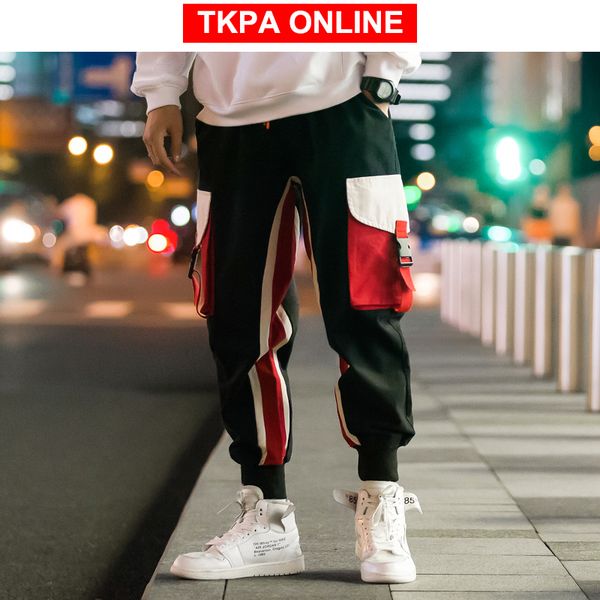 ankel length streetwear cargo pants 2020 color block harem pants side striped sweatpants patchwork casual joggers, Black
ankel length streetwear cargo pants 2020 color block harem pants side striped sweatpants patchwork casual joggers, Black