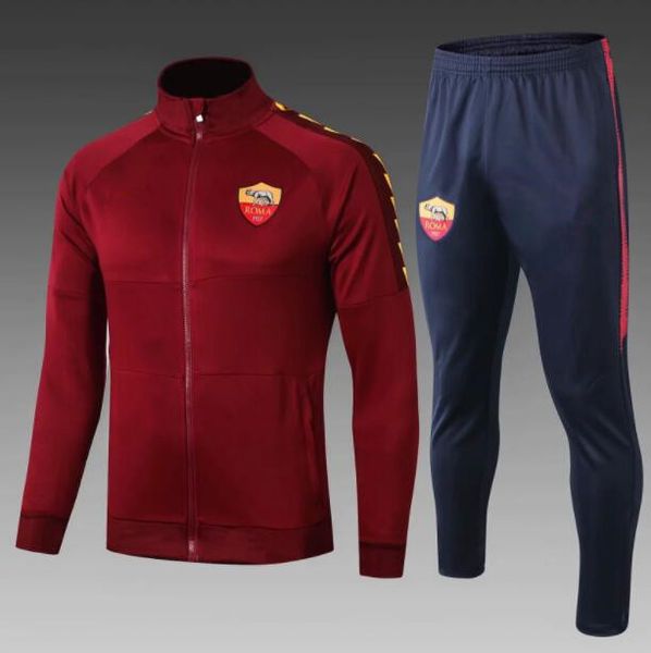 19 20 roma soccer tracksuit survetement chaqueta de fútebol 2019 2020 rome totti rossi dziko maillot de football jacket training suit, Black
19 20 roma soccer tracksuit survetement chaqueta de fútebol 2019 2020 rome totti rossi dziko maillot de football jacket training suit, Black