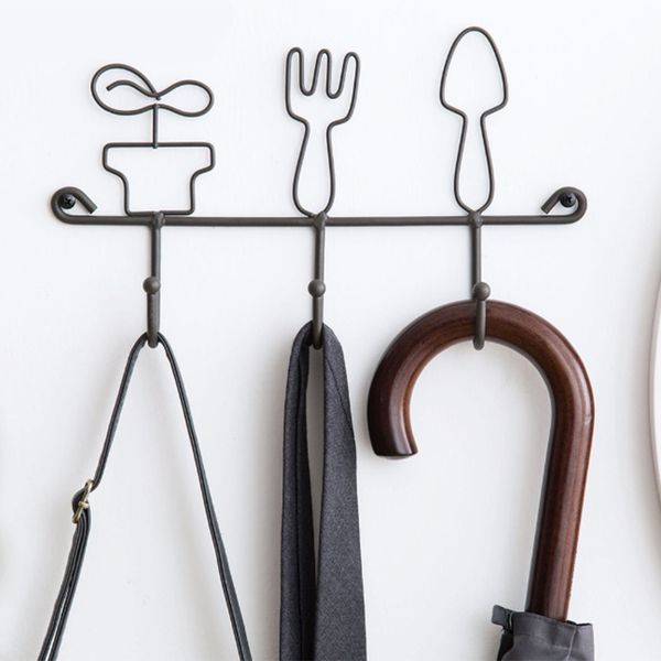 3 hooks creative iron hooks pastoral style home door coat key hanger kitchen cabinet under shelf storage rack organiser hook
3 hooks creative iron hooks pastoral style home door coat key hanger kitchen cabinet under shelf storage rack organiser hook