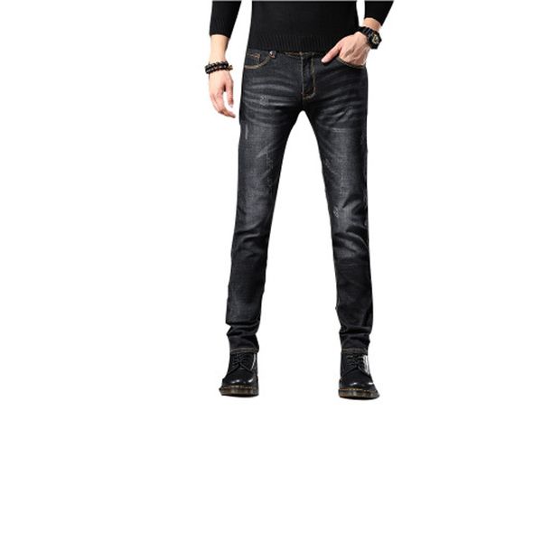designer skinny jeans men's straight slim elastic jeans men's casual men's stretch denim trousers classic pencil pants size 2, Blue
designer skinny jeans men's straight slim elastic jeans men's casual men's stretch denim trousers classic pencil pants size 2, Blue