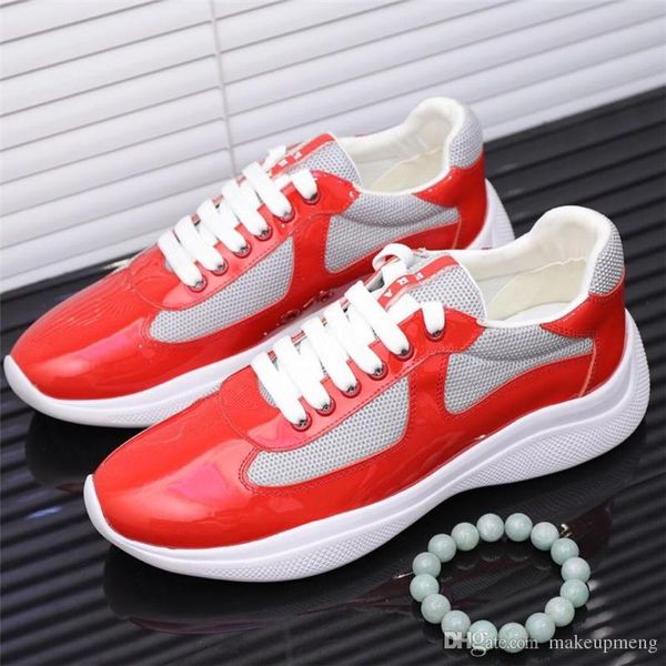 2019prada designers men's tennis shoes sneakers red vernice bike calzature sneaker shoes with original box, Blue;gray
2019prada designers men's tennis shoes sneakers red vernice bike calzature sneaker shoes with original box, Blue;gray