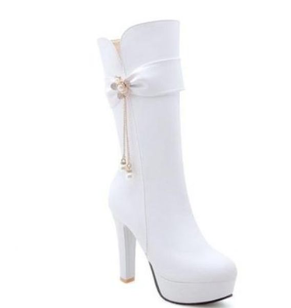 2019 women's boots in winter with new style high heel coarse heel round head waterproof table@3100, Black
2019 women's boots in winter with new style high heel coarse heel round head waterproof table@3100, Black
