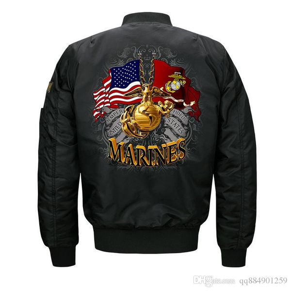 2020 military style jackets for men bomber nasa jacket windbreak autumn winter coats warm outwear cotton padded overcoat big size, Black;brown
2020 military style jackets for men bomber nasa jacket windbreak autumn winter coats warm outwear cotton padded overcoat big size, Black;brown
