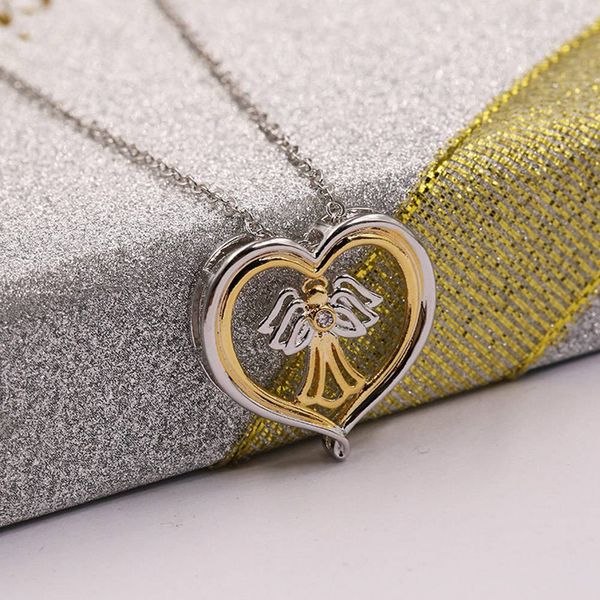 fashion cute angel pendant love color separation necklace alloy beads boho chain necklace collier women jewelry, Silver
fashion cute angel pendant love color separation necklace alloy beads boho chain necklace collier women jewelry, Silver