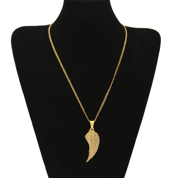 new fashion iced out diamond gold plated feather angel wing pendant chain necklace hip hop jewelry gifts for men & women wholesale for sale, Silver
new fashion iced out diamond gold plated feather angel wing pendant chain necklace hip hop jewelry gifts for men & women wholesale for sale, Silver