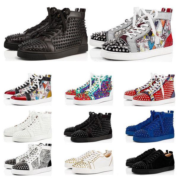 2020 new designer shoes studded spikes fashion red bottom leather mens womens flat bottoms luxury shoes party lovers sneakers size 36-48, Black
2020 new designer shoes studded spikes fashion red bottom leather mens womens flat bottoms luxury shoes party lovers sneakers size 36-48, Black