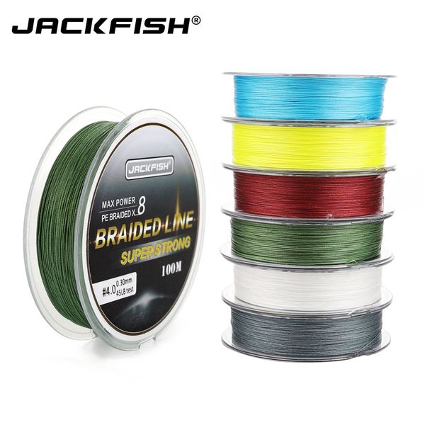 jackfish 8 strand 100m pe braided fishing line super strong fishing line with package carp saltwater smooth braided
jackfish 8 strand 100m pe braided fishing line super strong fishing line with package carp saltwater smooth braided
