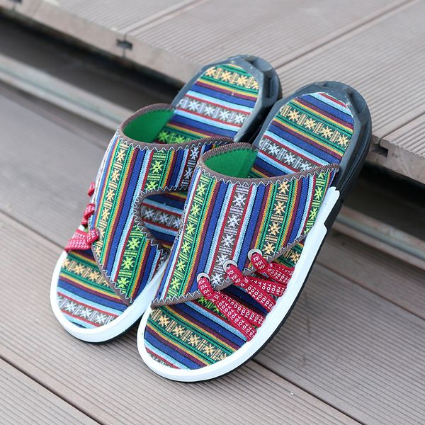 men's slippers summer 2019 camouflage fashion national wind casual shoes breathable wear sandals peep-toe sandals, Black
men's slippers summer 2019 camouflage fashion national wind casual shoes breathable wear sandals peep-toe sandals, Black